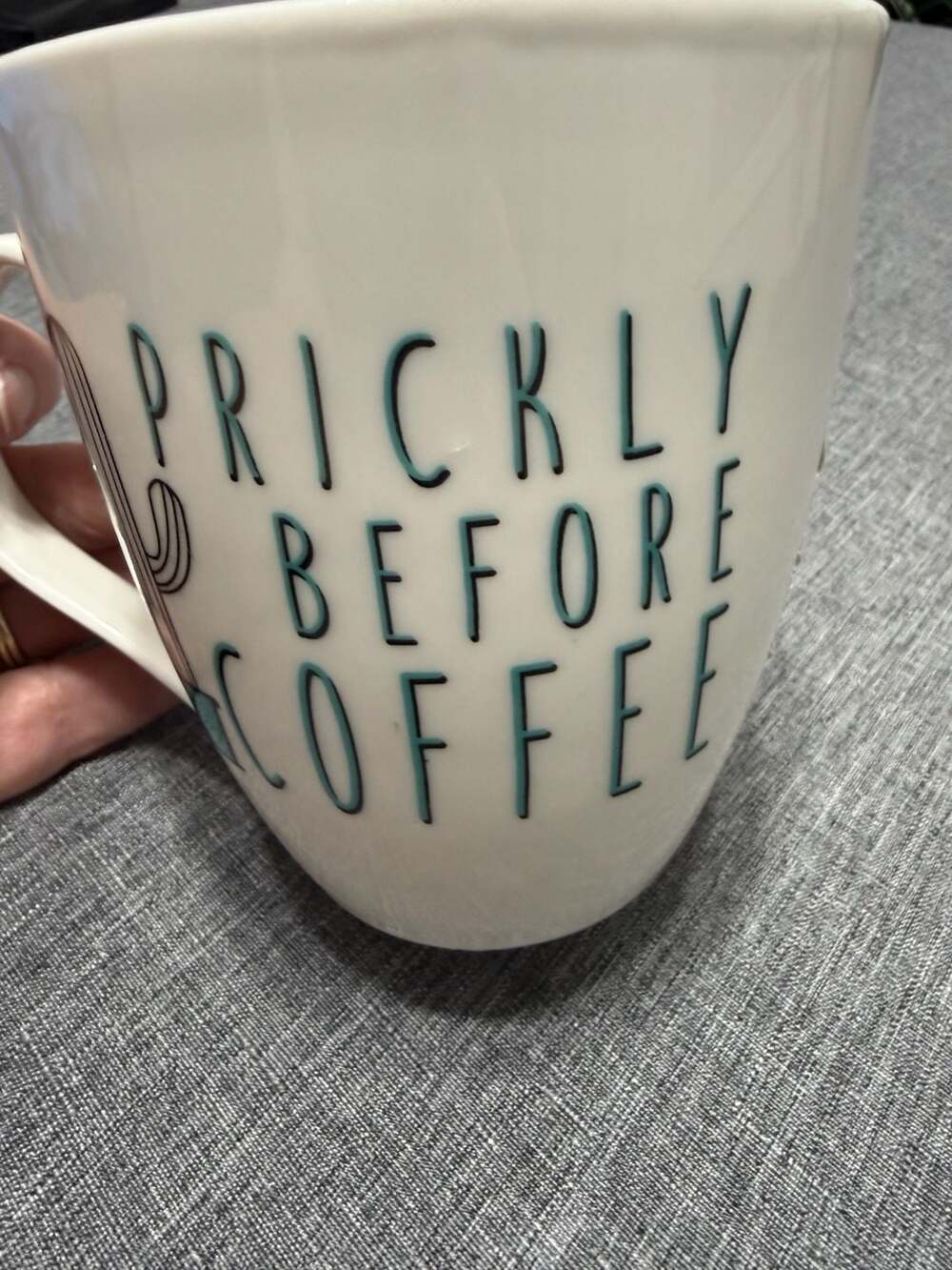 Pfaltzgraff Prickly Before Coffee Mug
